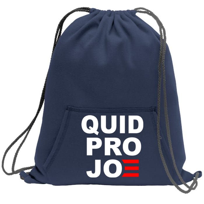 Quid Pro Joe Biden Sweatshirt Cinch Pack Bag