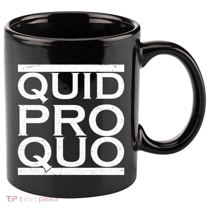 Quid Pro Quo 11oz C Handle Ceramic Mug