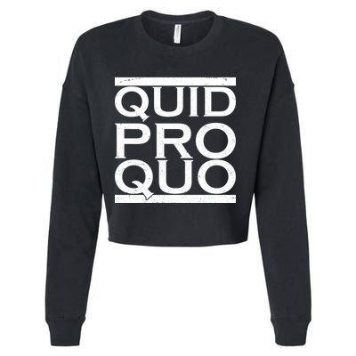 Quid Pro Quo Cropped Pullover Crew