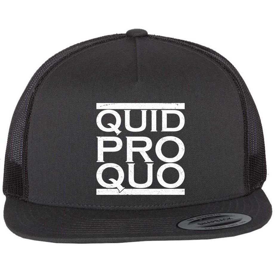 Quid Pro Quo Flat Bill Trucker Hat