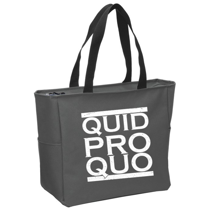 Quid Pro Quo Zip Tote Bag