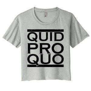 Quid Pro Quo Women's Crop Top Tee