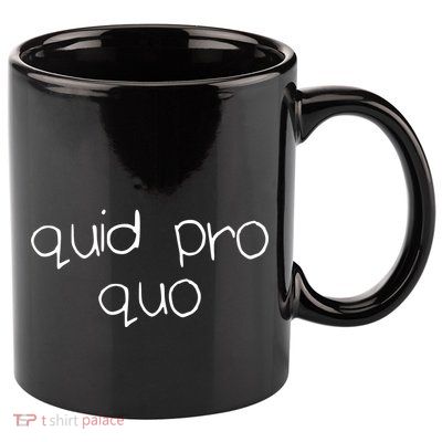 Quid Pro Quo Fun 11oz C Handle Ceramic Mug