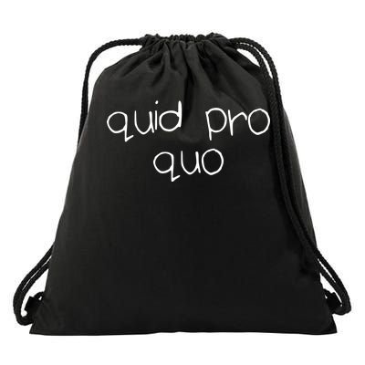 Quid Pro Quo Fun Drawstring Bag