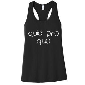 Quid Pro Quo Fun Women's Racerback Tank