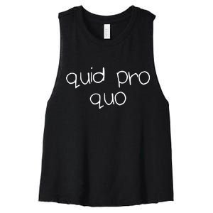 Quid Pro Quo Fun Women's Racerback Cropped Tank