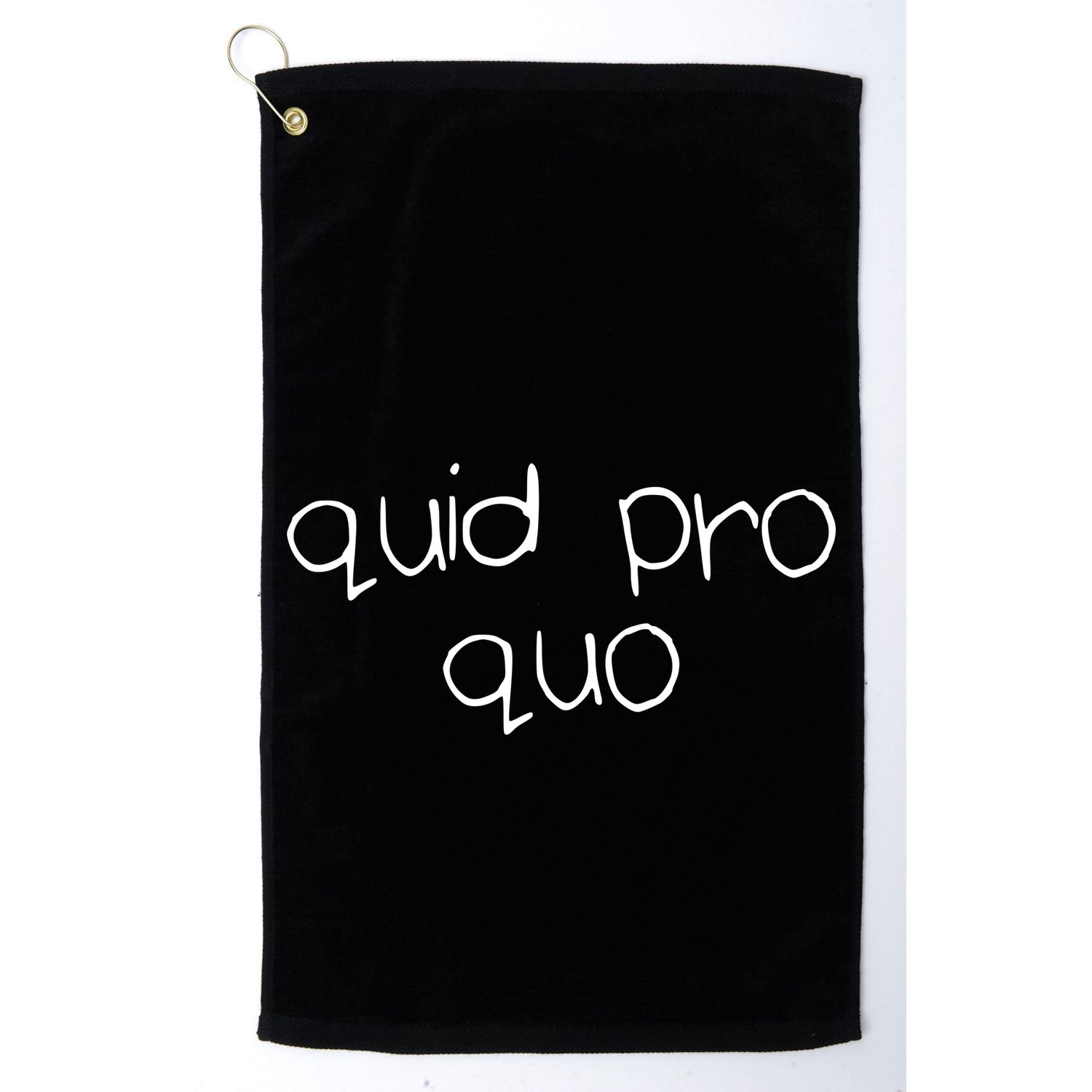 Quid Pro Quo Fun Golf Towel