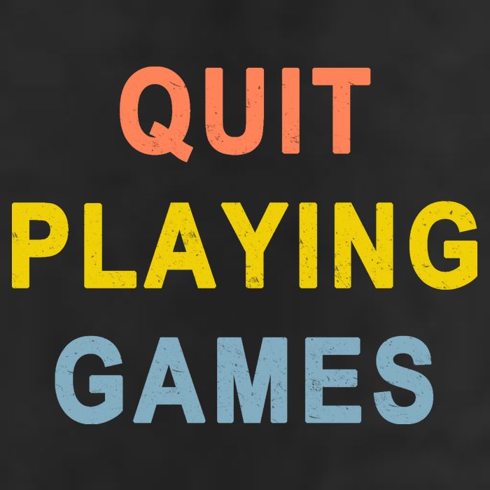 Quit Playing Games Golf Towel