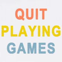 Quit Playing Games Garment-Dyed Sweatshirt