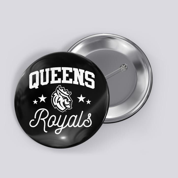 Queens University Of Charlotte Royals Logo Button