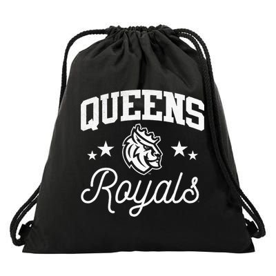 Queens University Of Charlotte Royals Logo Drawstring Bag