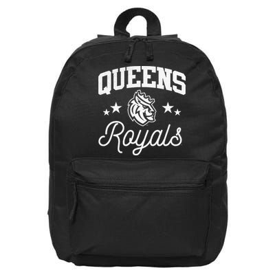 Queens University Of Charlotte Royals Logo 16 in Basic Backpack
