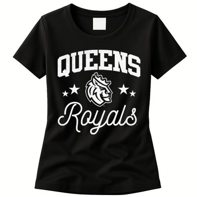 Queens University Of Charlotte Royals Logo Womens T-Shirt