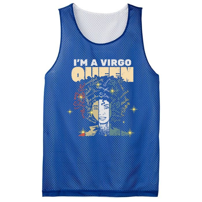 Queen Virgo August September Bday Cute Gift Mesh Reversible Basketball Jersey Tank