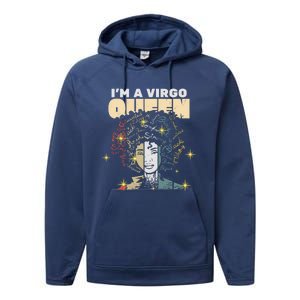 Queen Virgo August September Bday Cute Gift Performance Fleece Hoodie