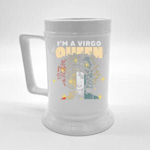 Queen Virgo August September Bday Cute Gift Beer Stein