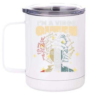 Queen Virgo August September Bday Cute Gift 12 oz Stainless Steel Tumbler Cup