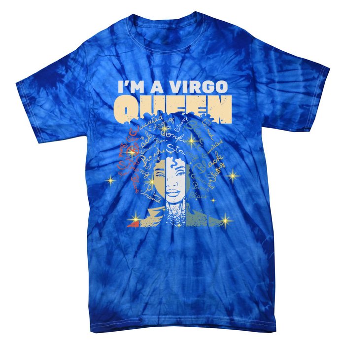 Queen Virgo August September Bday Meaningful Gift Tie-Dye T-Shirt