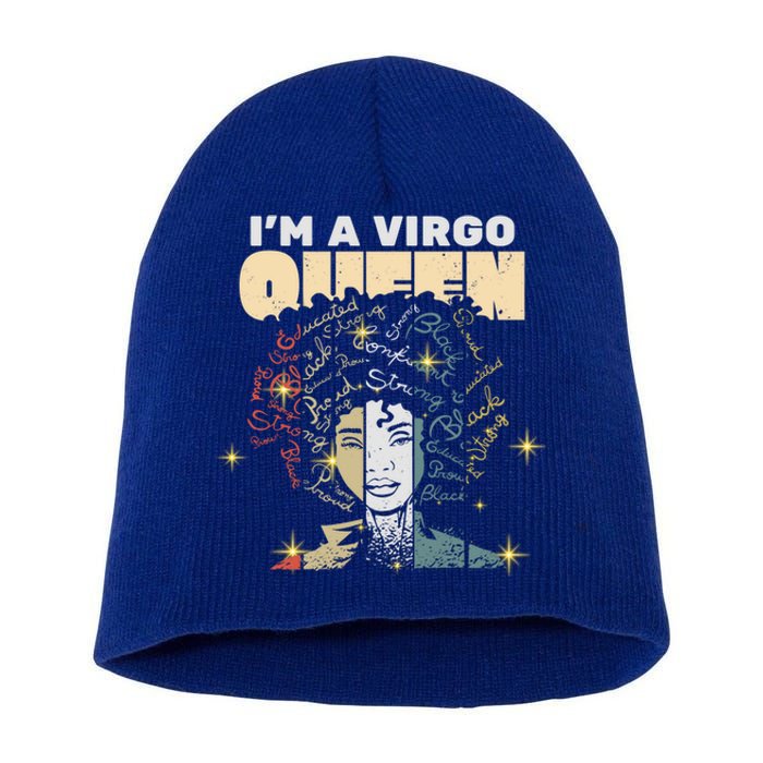 Queen Virgo August September Bday Meaningful Gift Short Acrylic Beanie