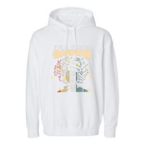 Queen Virgo August September Bday Meaningful Gift Garment-Dyed Fleece Hoodie