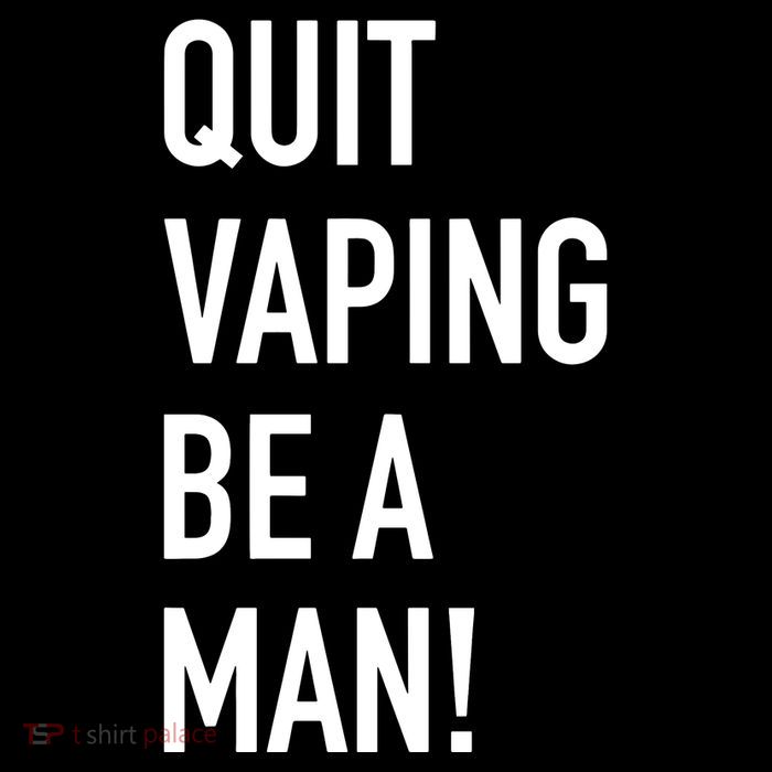 Quit Vaping Be A Man Quit Vaping Funny Dad Boyfriend Husband Impact Tech Backpack
