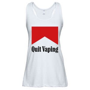 Quit Vaping Be A Man Ladies Essential Flowy Tank