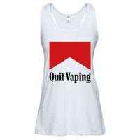 Quit Vaping Be A Man Ladies Essential Flowy Tank