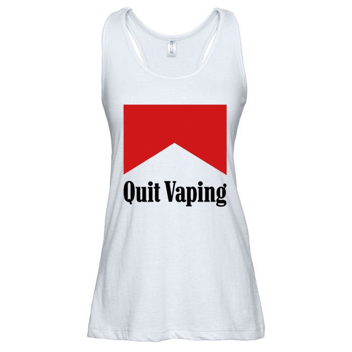 Quit Vaping Be A Man Ladies Essential Flowy Tank