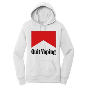 Quit Vaping Be A Man Women's Pullover Hoodie