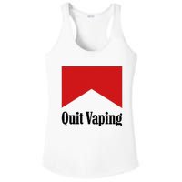 Quit Vaping Be A Man Ladies PosiCharge Competitor Racerback Tank