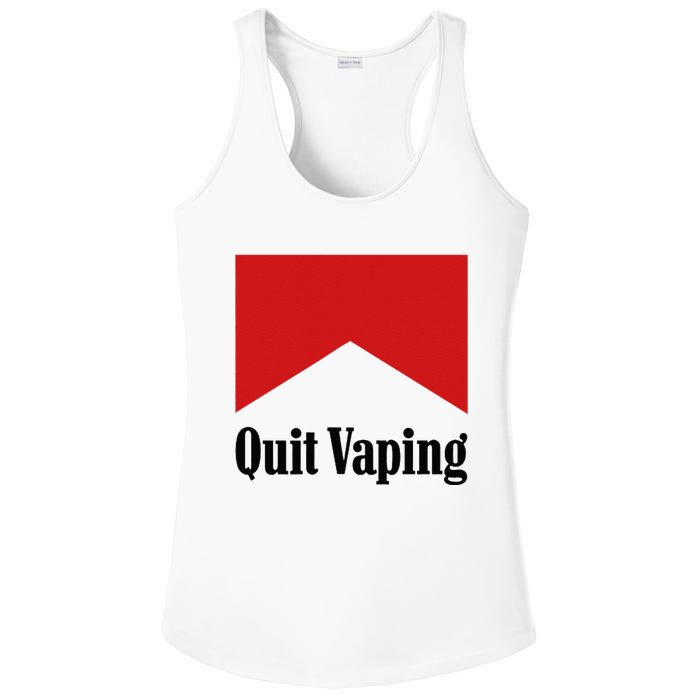 Quit Vaping Be A Man Ladies PosiCharge Competitor Racerback Tank