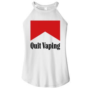 Quit Vaping Be A Man Women's Perfect Tri Rocker Tank