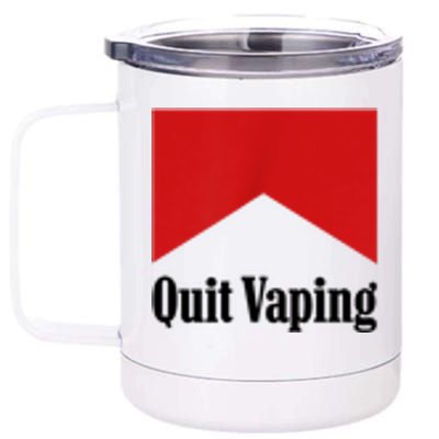 Quit Vaping Be A Man 12 oz Stainless Steel Tumbler Cup