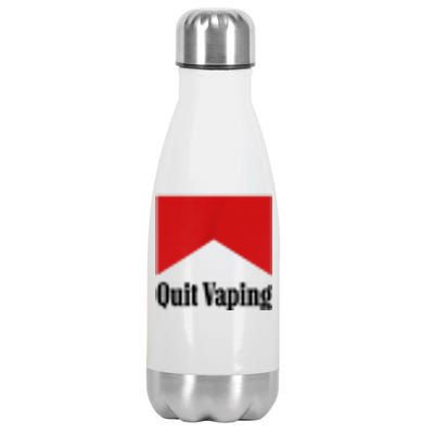 Quit Vaping Be A Man Stainless Steel Insulated Water Bottle