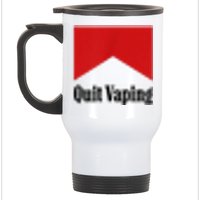 Quit Vaping Be A Man Stainless Steel Travel Mug