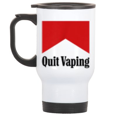 Quit Vaping Be A Man Stainless Steel Travel Mug