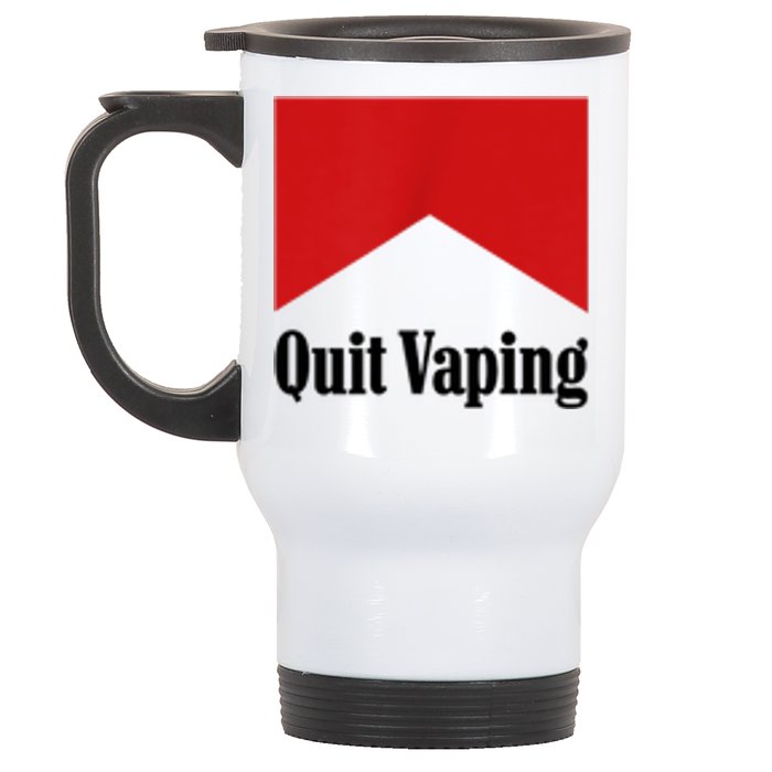 Quit Vaping Be A Man Stainless Steel Travel Mug