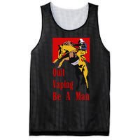 Quit Vaping Be A Man Vintage Retro Quit Vaping Be A Man Mesh Reversible Basketball Jersey Tank