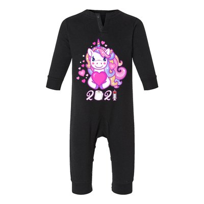 Quarantine Valentine's Day Unicorn Lover Gift Cute Gift Infant Fleece One Piece