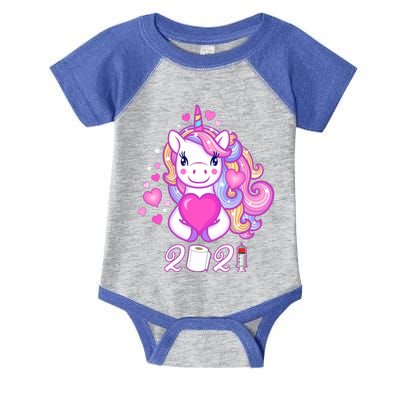 Quarantine Valentine's Day Unicorn Lover Gift Cute Gift Infant Baby Jersey Bodysuit