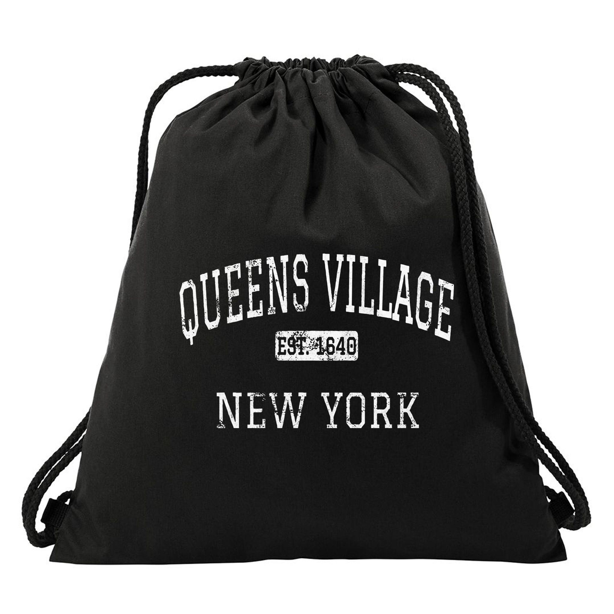 Queens Village New York Queens Ny Vintage Drawstring Bag