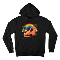 Queer Was Always Here Cute LGBT Gay Dinosaurs Hoodie