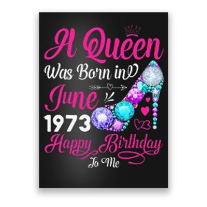 Queen Was Born In June 1973 Wo 48 Years Birthday Poster