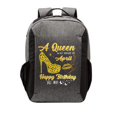 Queen was born in April Funny Sunflower Birthday Gifts Vector Backpack