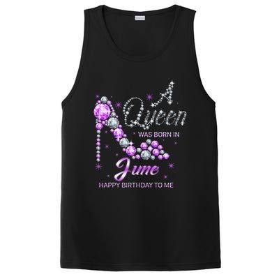 Queen was born in June Funny Birthday Cute June Wo PosiCharge Competitor Tank