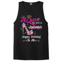 Queen was Born in September Cute Funny Happy Birthday Gift PosiCharge Competitor Tank