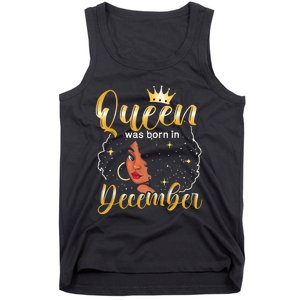 Queen Was Born In December Shirt Girls December Birthday Tank Top