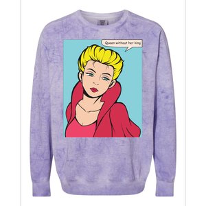 Queen Without Her King Colorblast Crewneck Sweatshirt