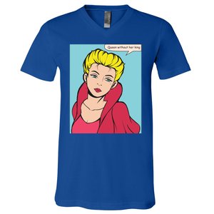 Queen Without Her King V-Neck T-Shirt