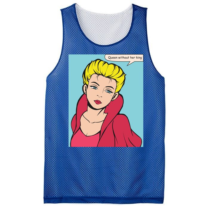 Queen Without Her King Mesh Reversible Basketball Jersey Tank